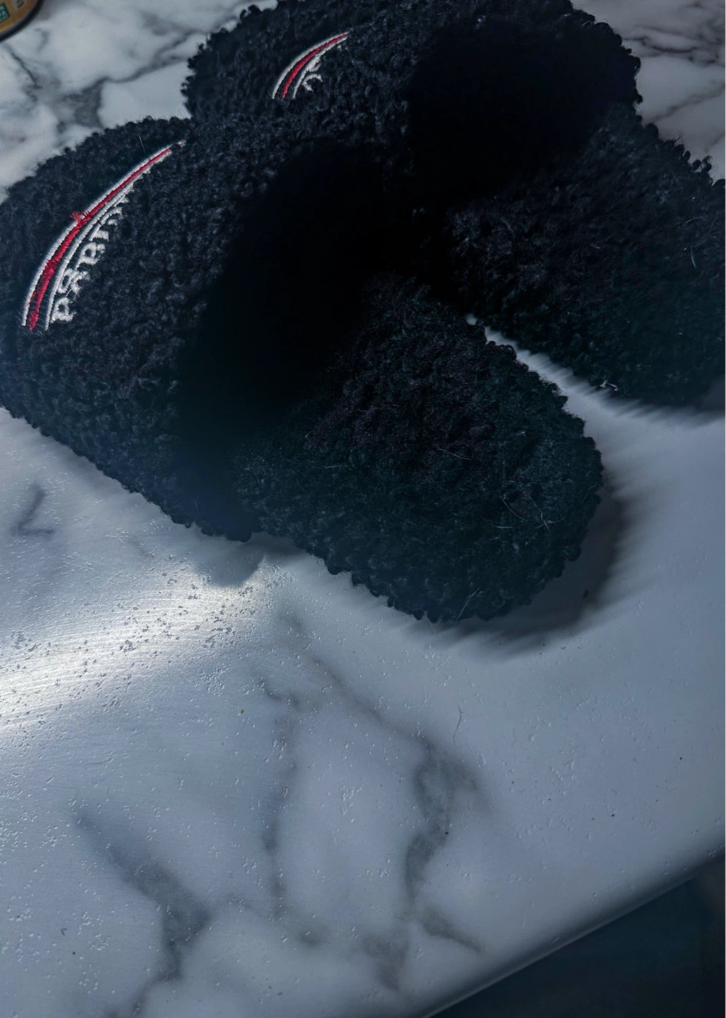 Balenciaga Black Fur Slides - photo 2