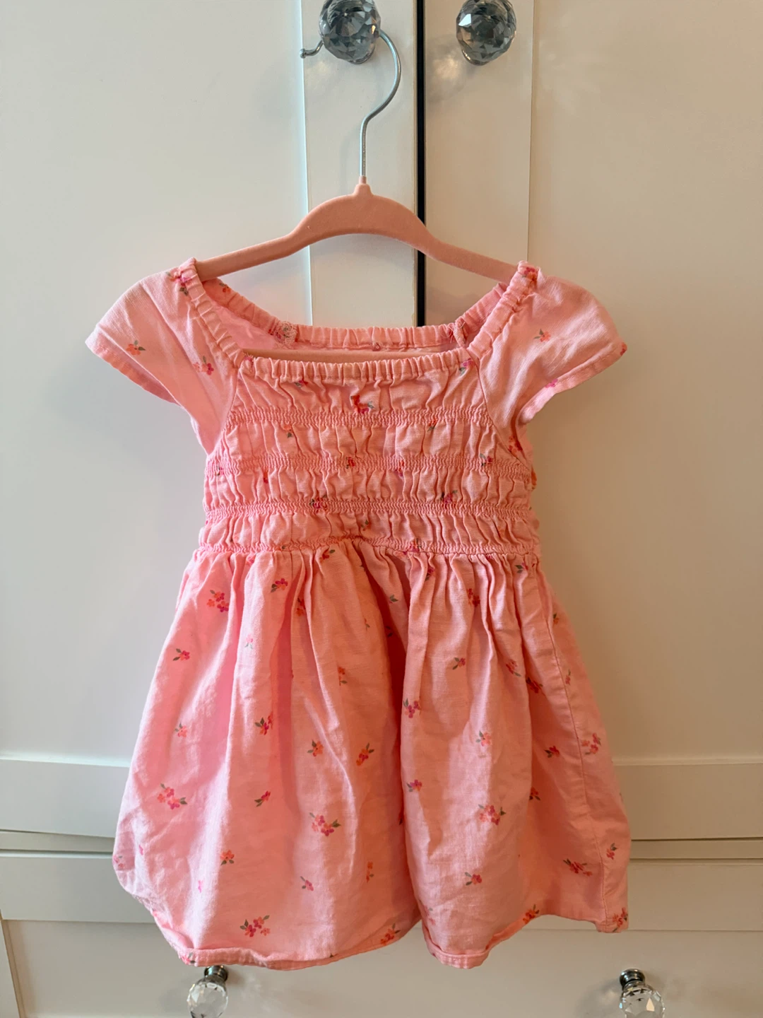 🏈 Pink Floral Toddler Dress