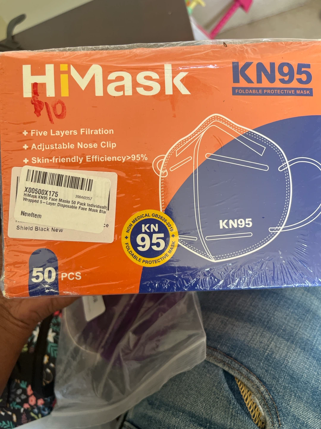 HiMask KN95 Face Masks 50 Pack