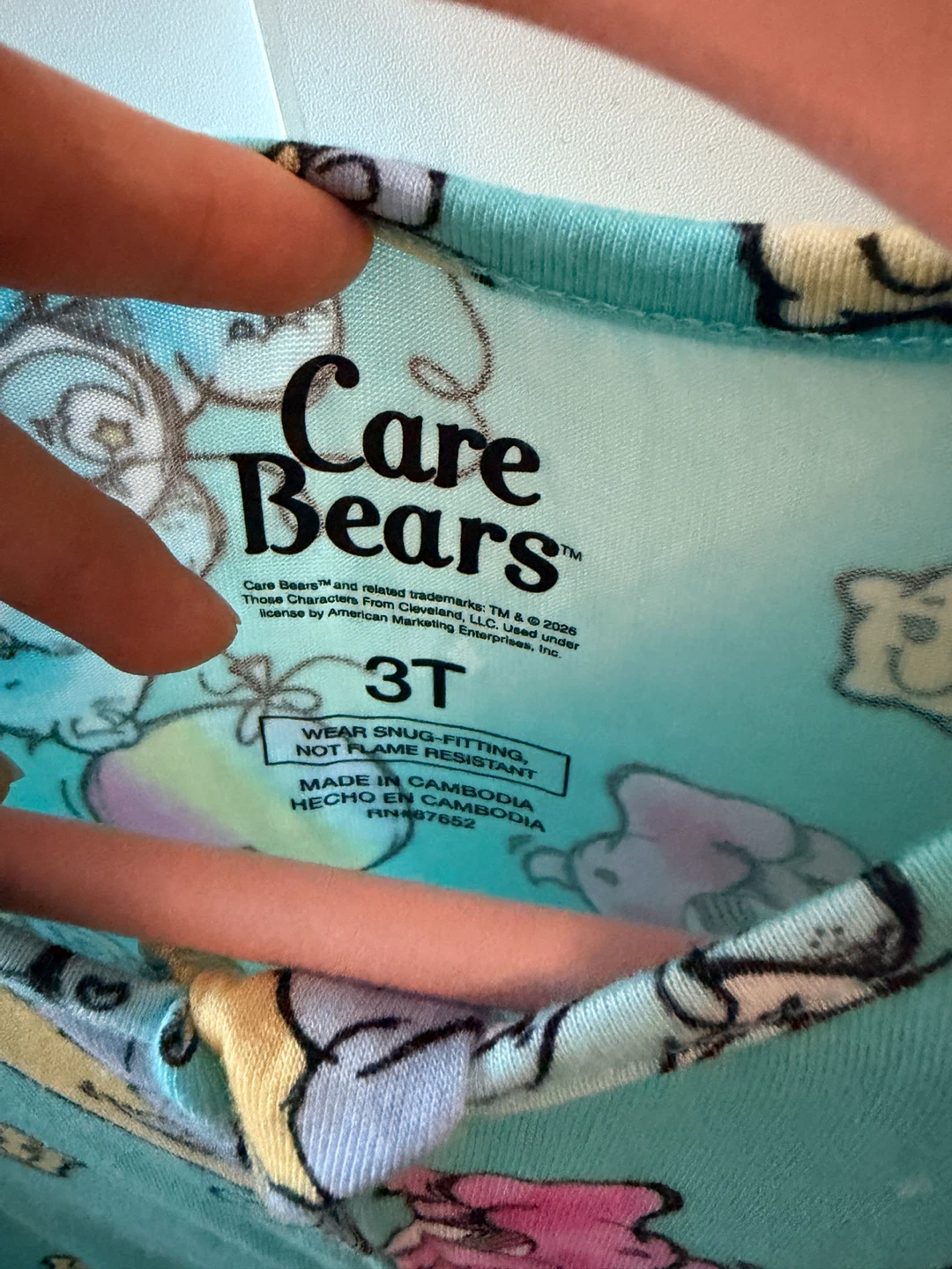 🏈 Care Bears Toddler Pajamas 3T - photo 2