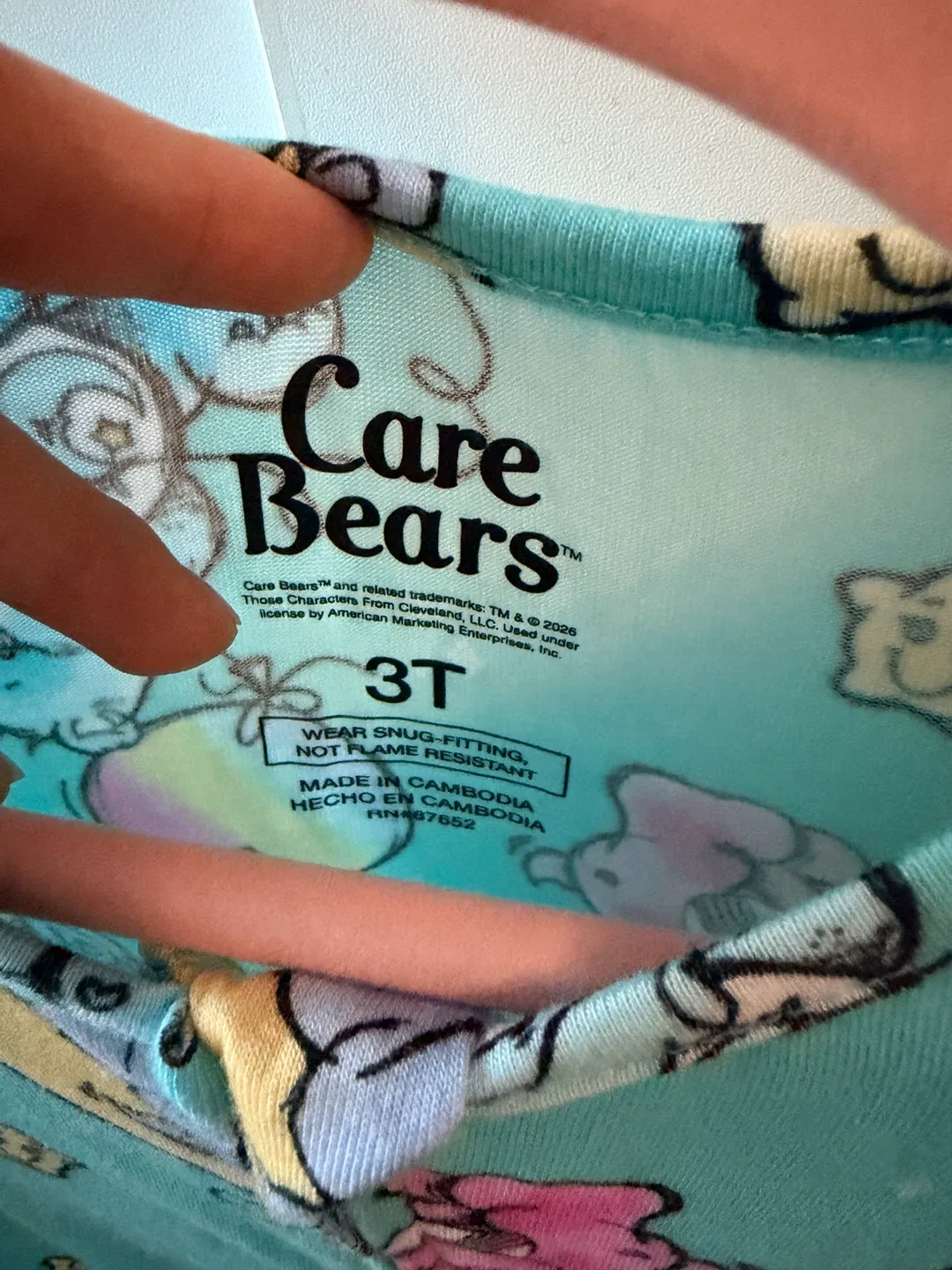 🏈 Care Bears Toddler Pajamas 3T - photo 2