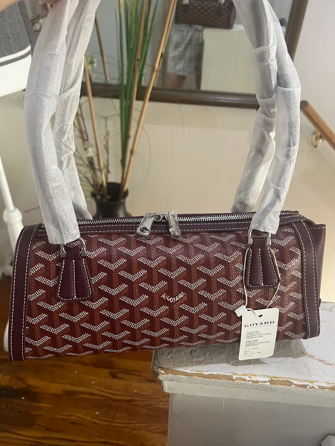 Goyard Bowling Bag in Bordeaux