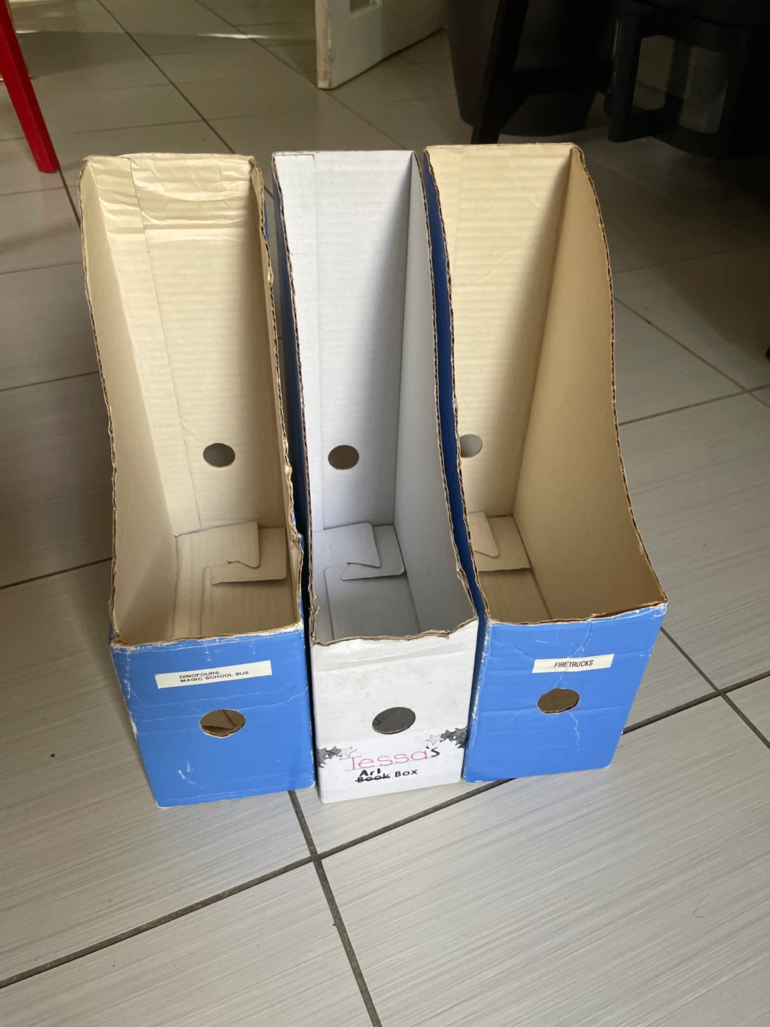 🏈Set of 3 Cardboard Magazine File Holders