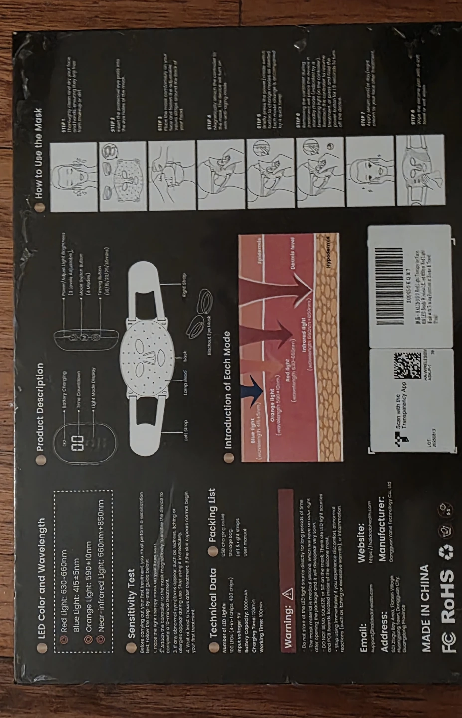 HALIDODO Red Light Therapy Mask - photo 2