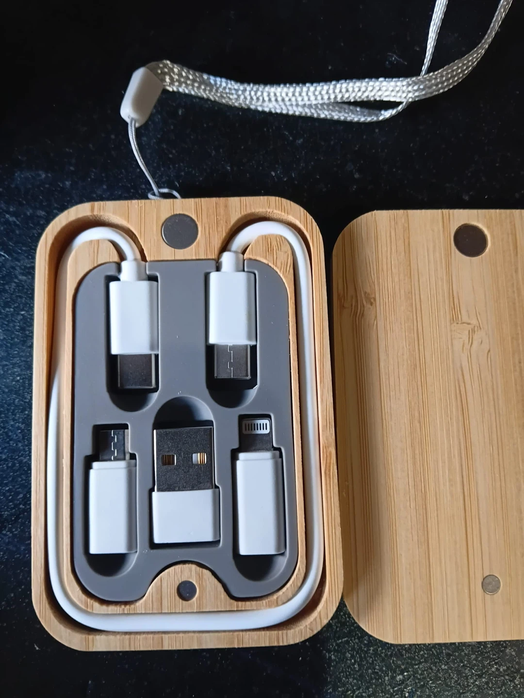 Bamboo Multi-Connector Charging Cable Set - photo 2