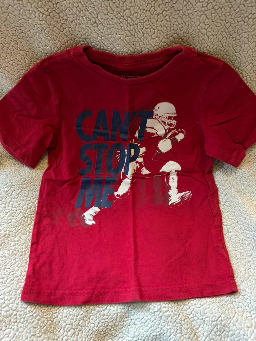 The Children's Place Red Football T-Shirt