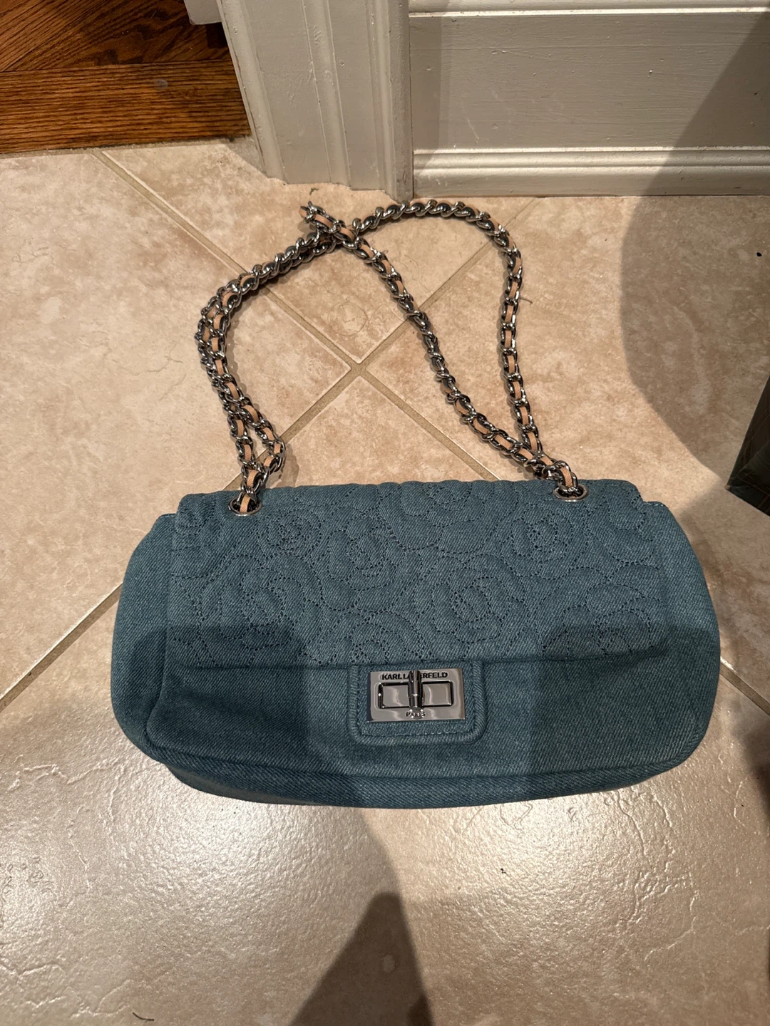 Karl Lagerfeld Denim Shoulder Bag
