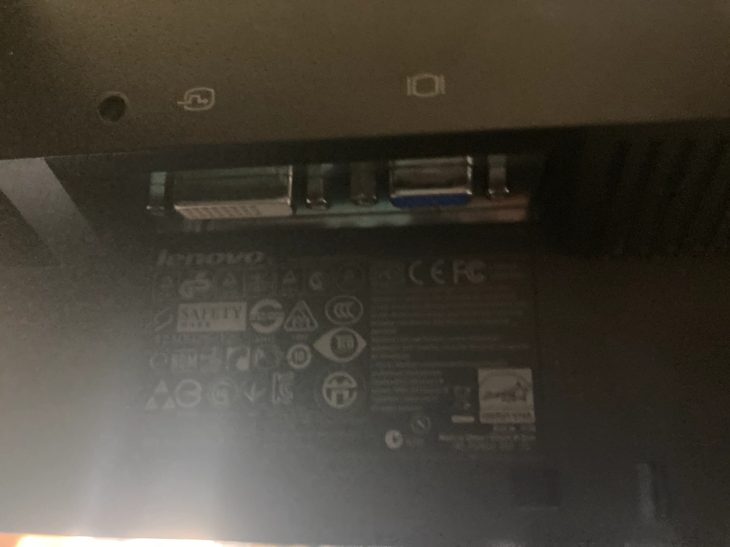 Lenovo Desktop Computer Monitor - No HDMI - photo 2