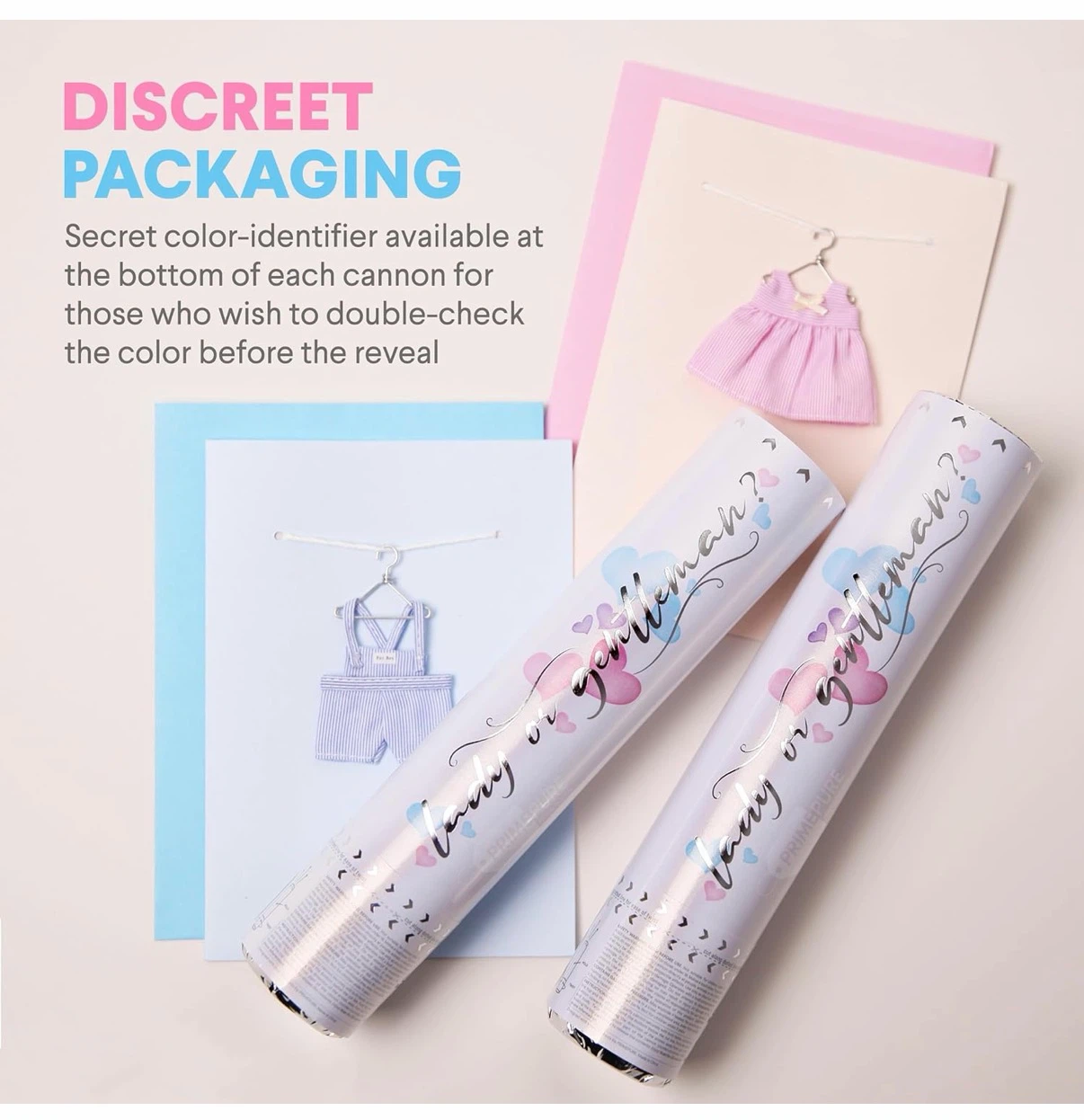 PrimePure Gender Reveal Cannons