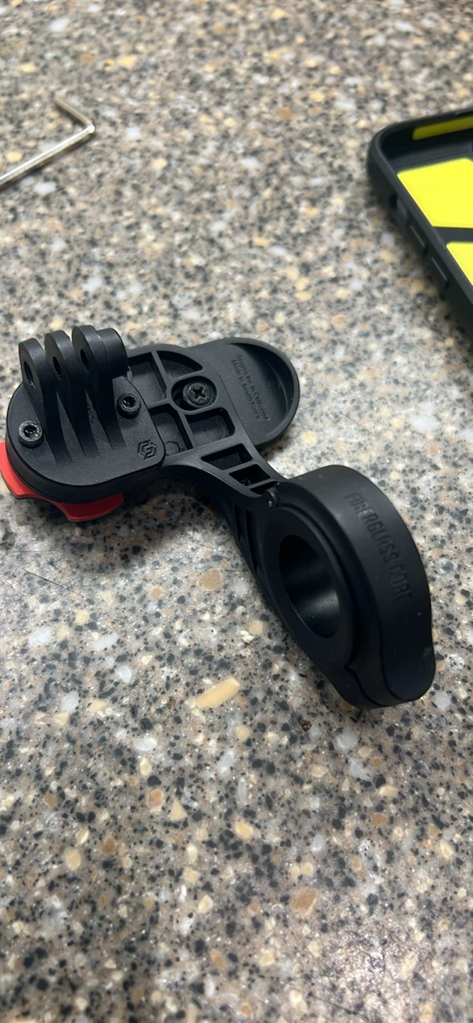Spigen Gearlock go pro Bike Mount and iPhone 13 Pro Max case.