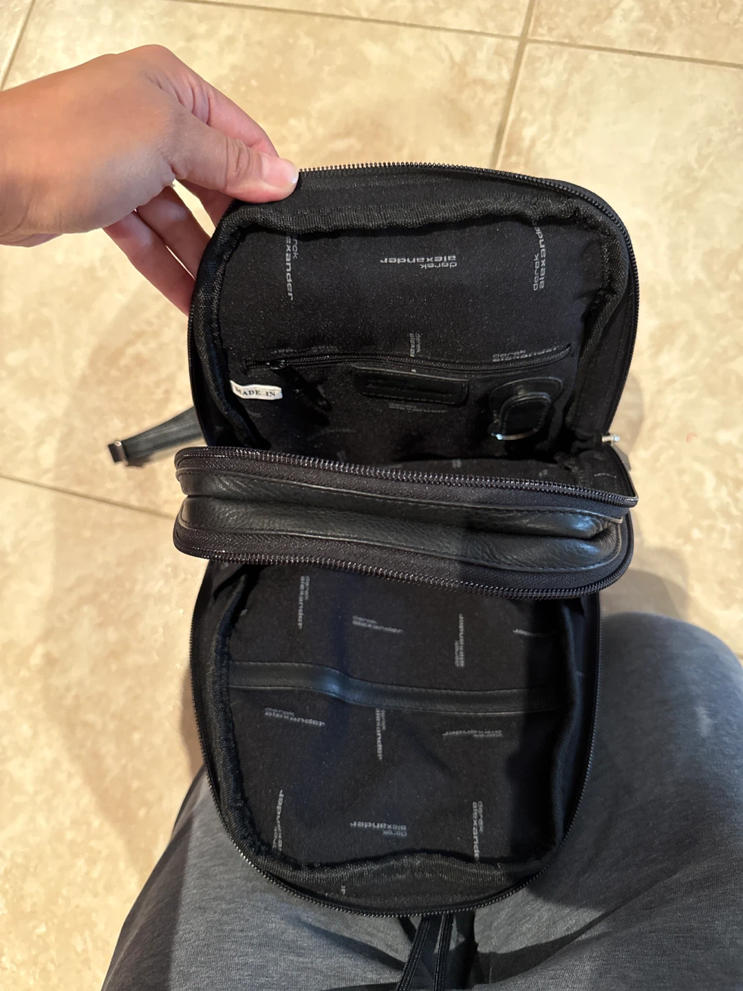 Derek Alexander black leather mini backpack - photo 3