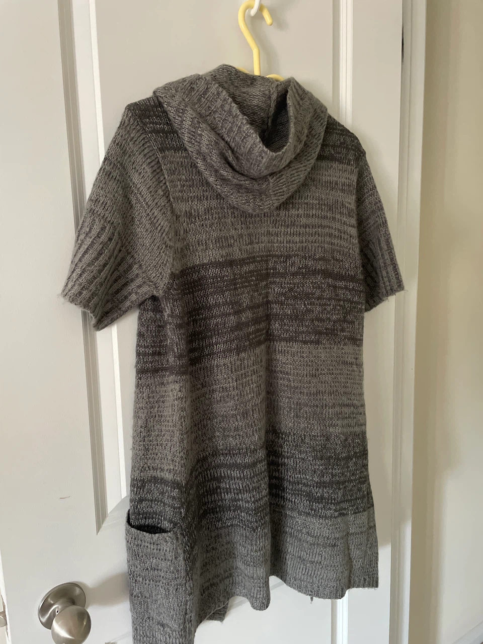 Suzy Shier Grey Hooded Cardigan - photo 3