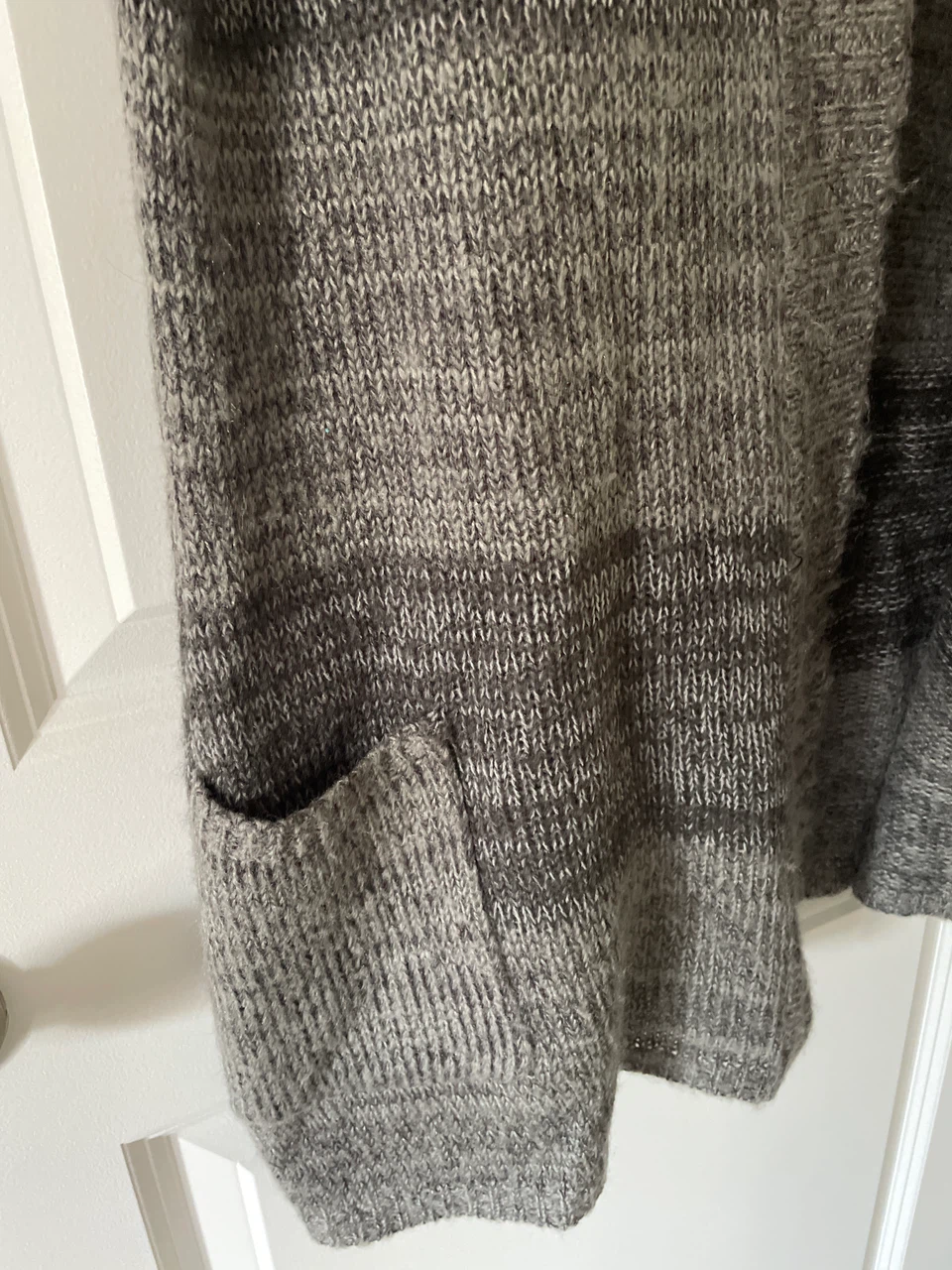 Suzy Shier Grey Hooded Cardigan - photo 4