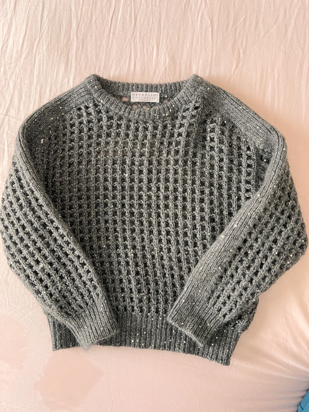 Brunello Cucinelli Cashmere Sequin Sweater kid size 6
