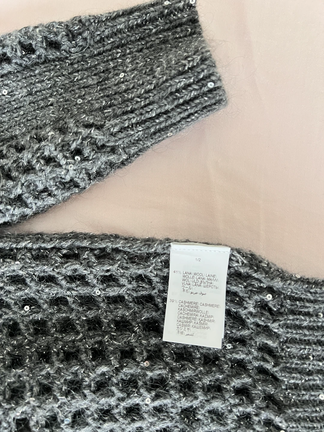 Brunello Cucinelli Cashmere Sequin Sweater kid size 6 - photo 3