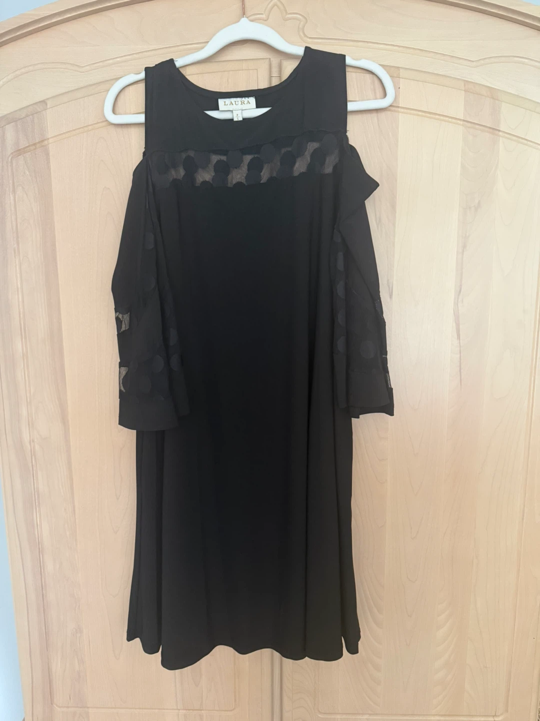 LAURA Black Cold Shoulder Dress