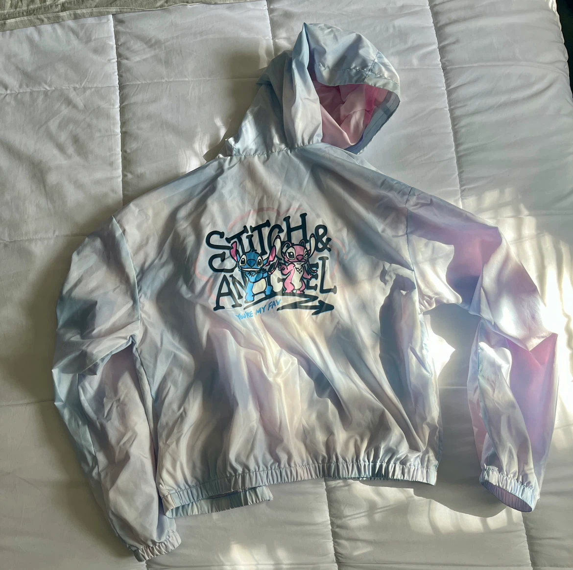 Kids Size XL Disney Stitch & Angel Windbreaker - photo 2