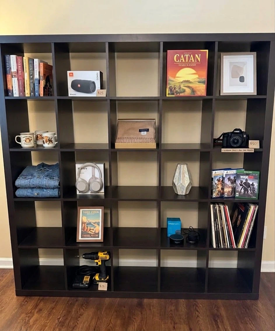 IKEA KALLAX Shelf Unit, Black-brown