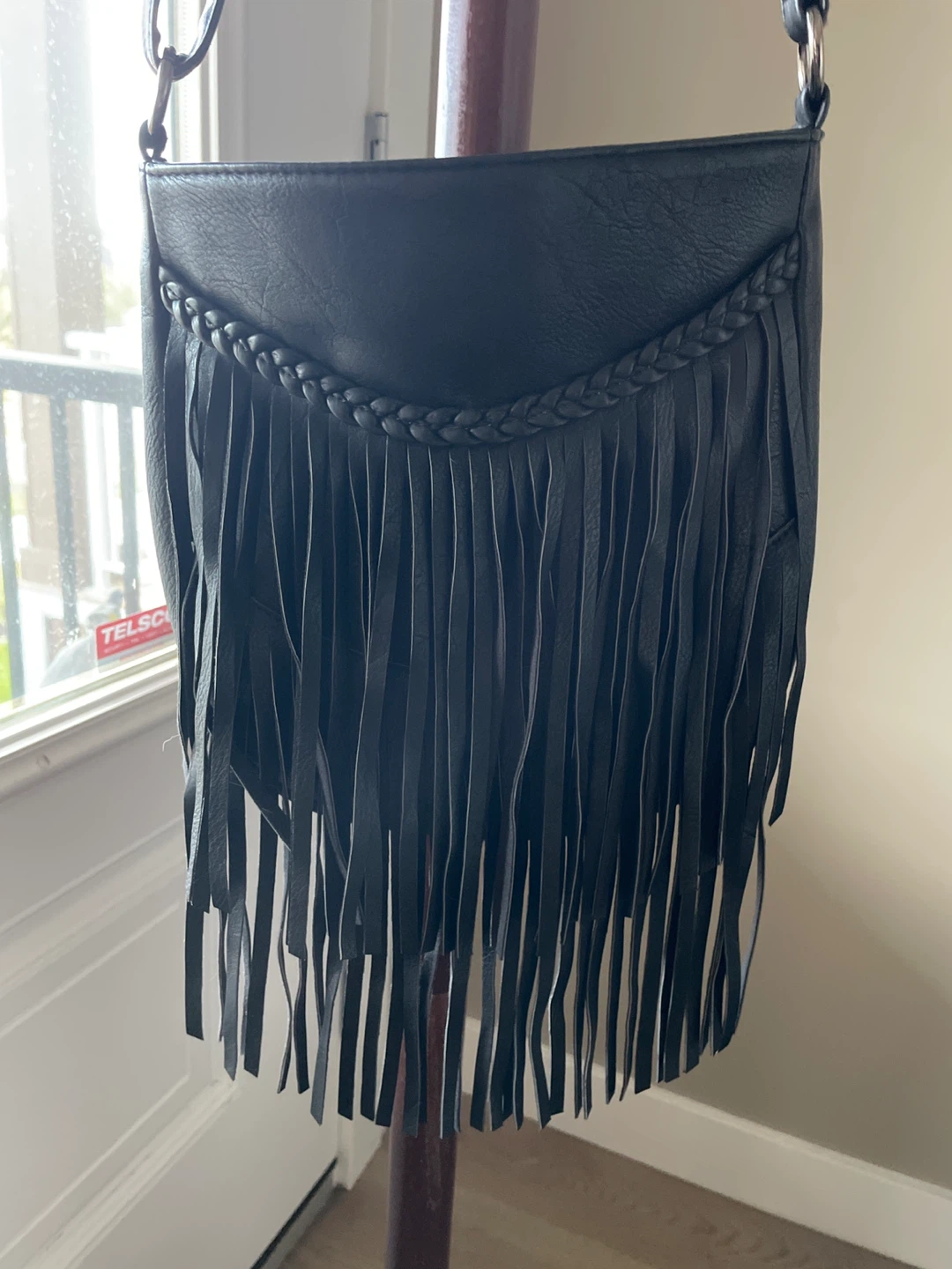 Black Ricky's Fringe Crossbody Bag