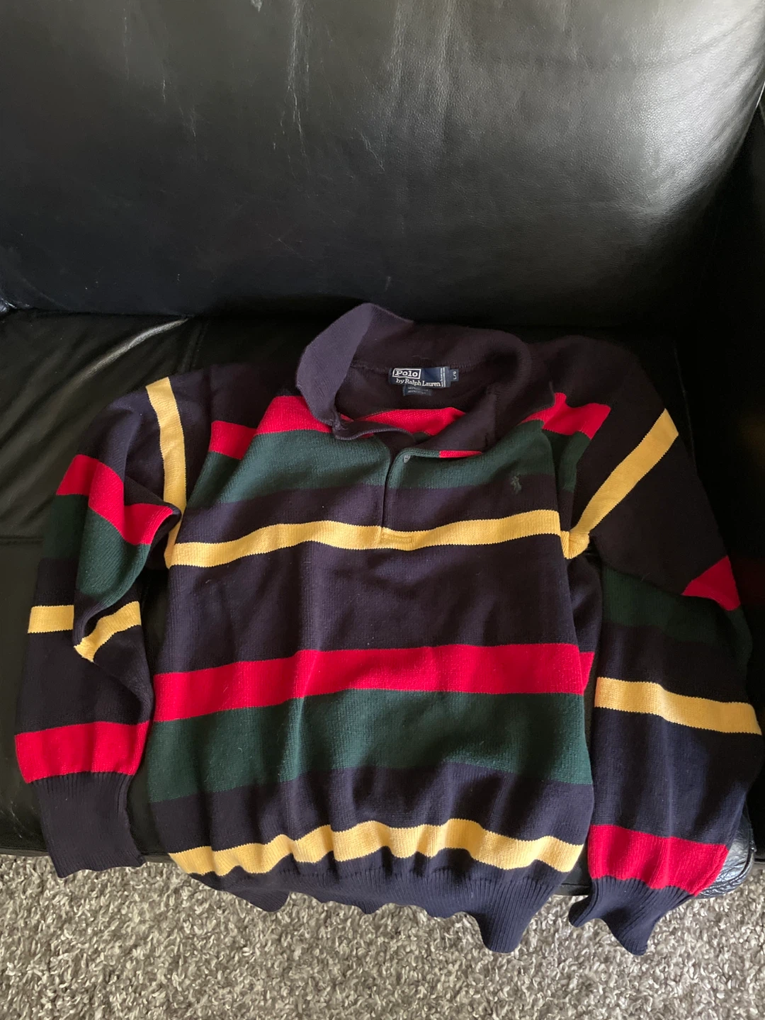 🏈Polo by Ralph Lauren Striped Polo Sweater
