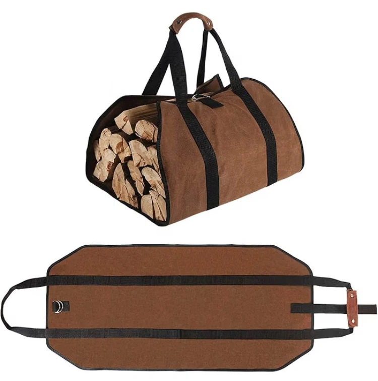 Canvas Firewood Carrier Bag - photo 2