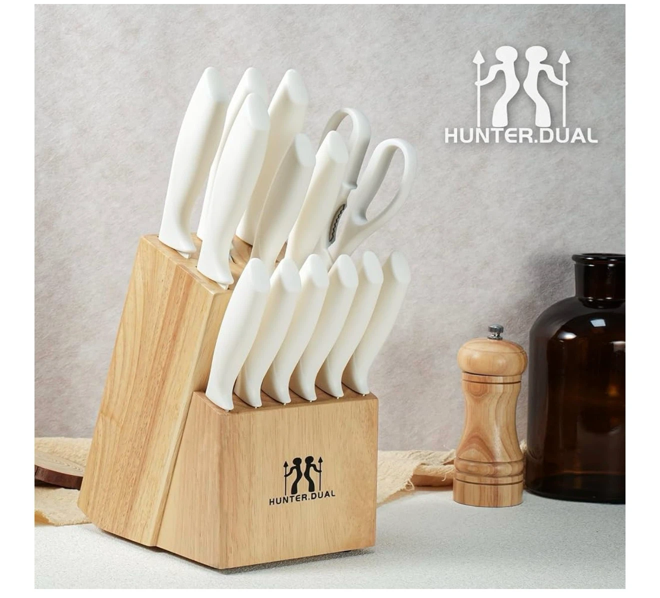 Hunter.Dual 15-Piece Knife Set - White - photo 4