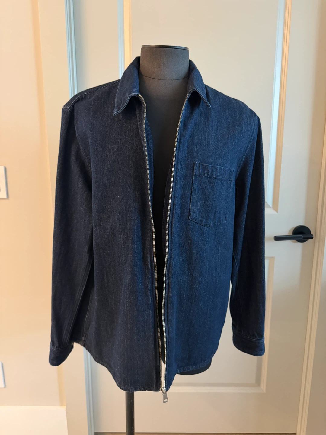 H&M Denim Harrington Jacket - Size L