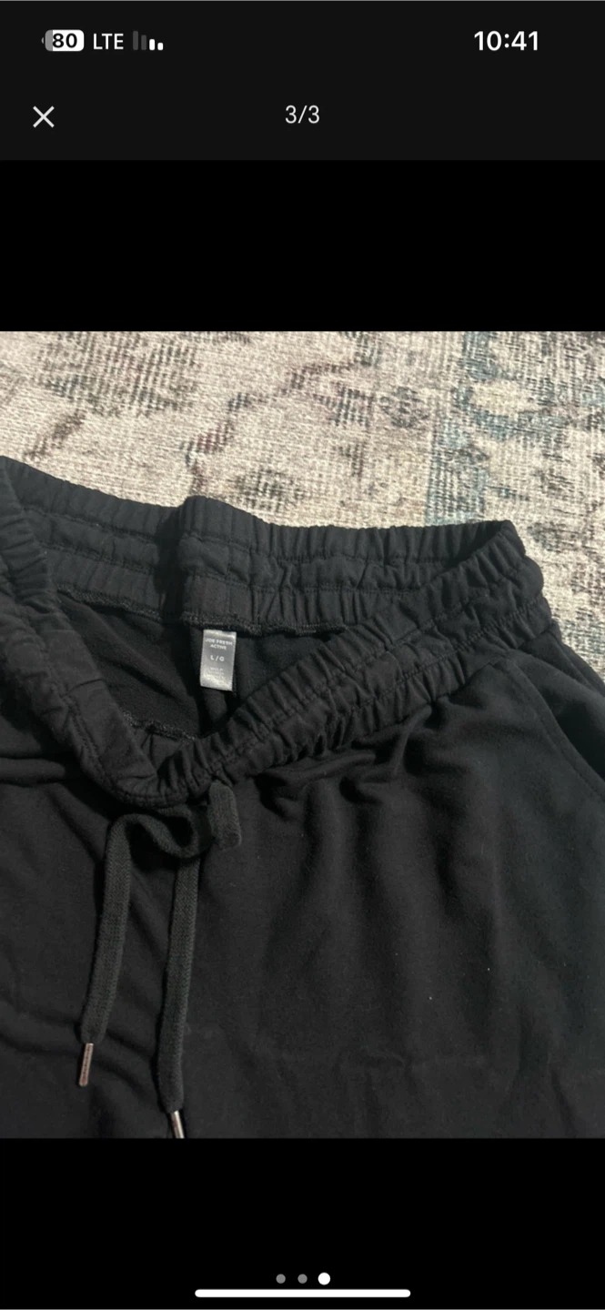 Joe Fresh Active Black Sweatpants - Size L