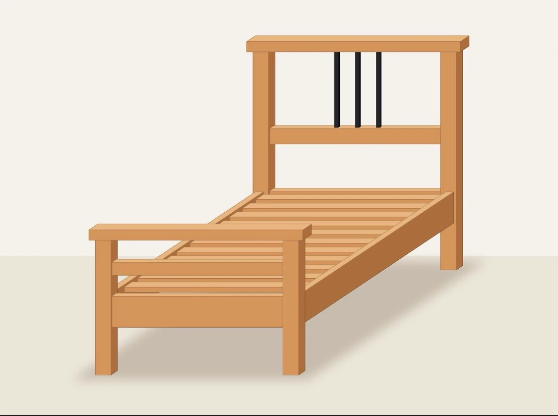 Two single beds that could form a king bed