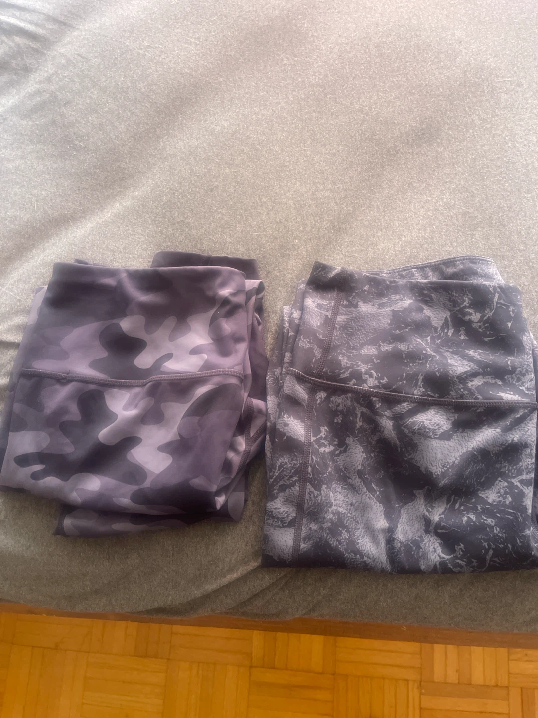 Two pairs of Lole camo leggings