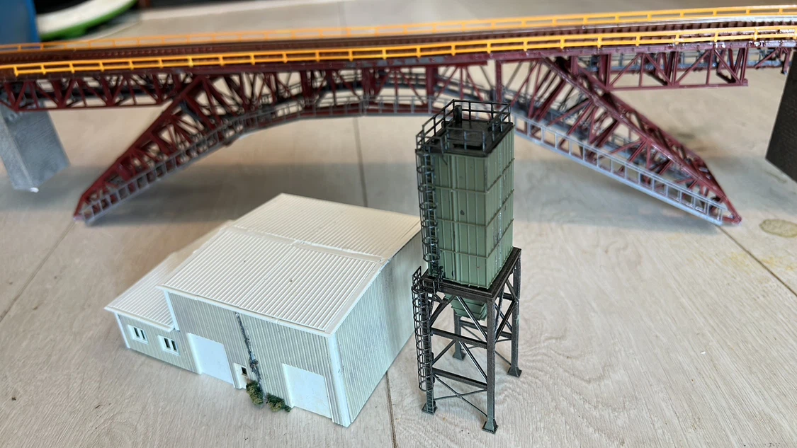 Model Industrial Site Diorama