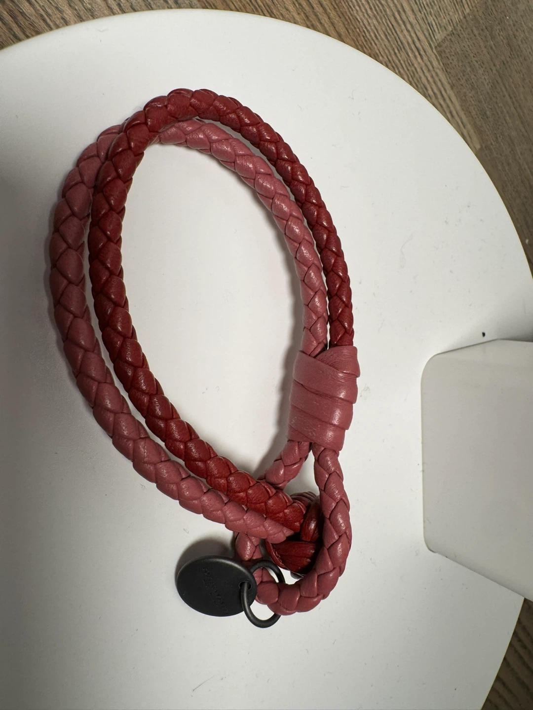 Authentic Bottega Veneta Braided Leather Bracelet - photo 5