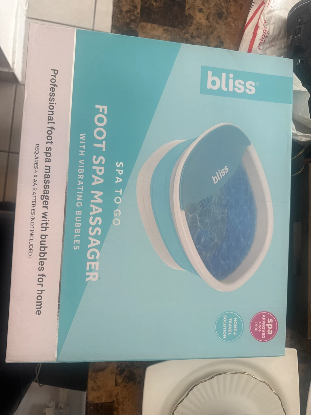 Bliss Spa To Go Foot Spa Massager