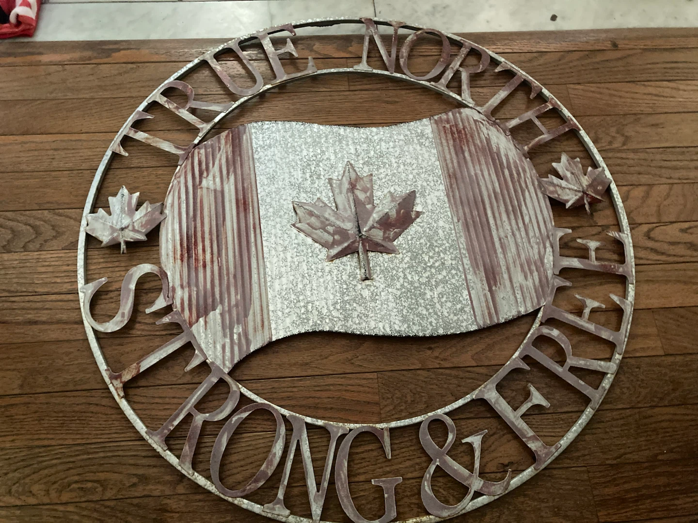 Canadian Flag Metal Wall Art