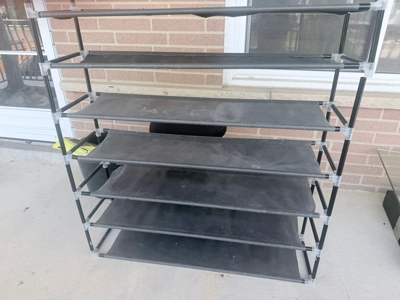 Black 5-Tier Shoe Rack