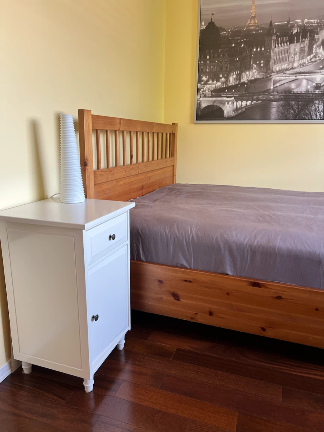 Double Solid Wood Bed
