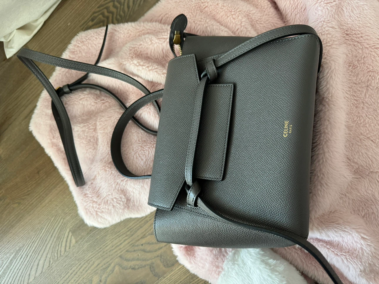 Authentic Celine Belt Bag - Grey
