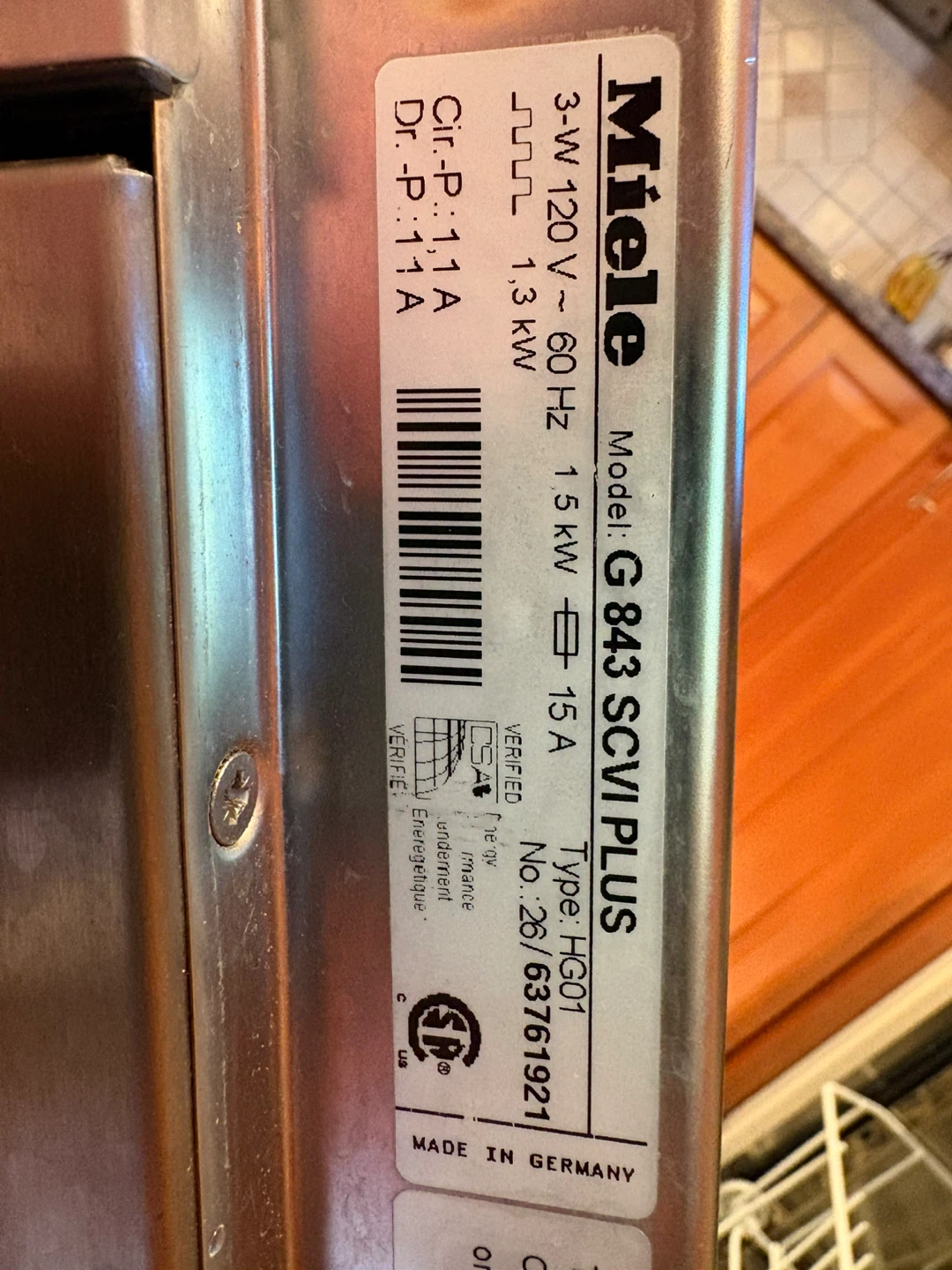Miele Incognito G 843 SCVI Plus Dishwasher - photo 3