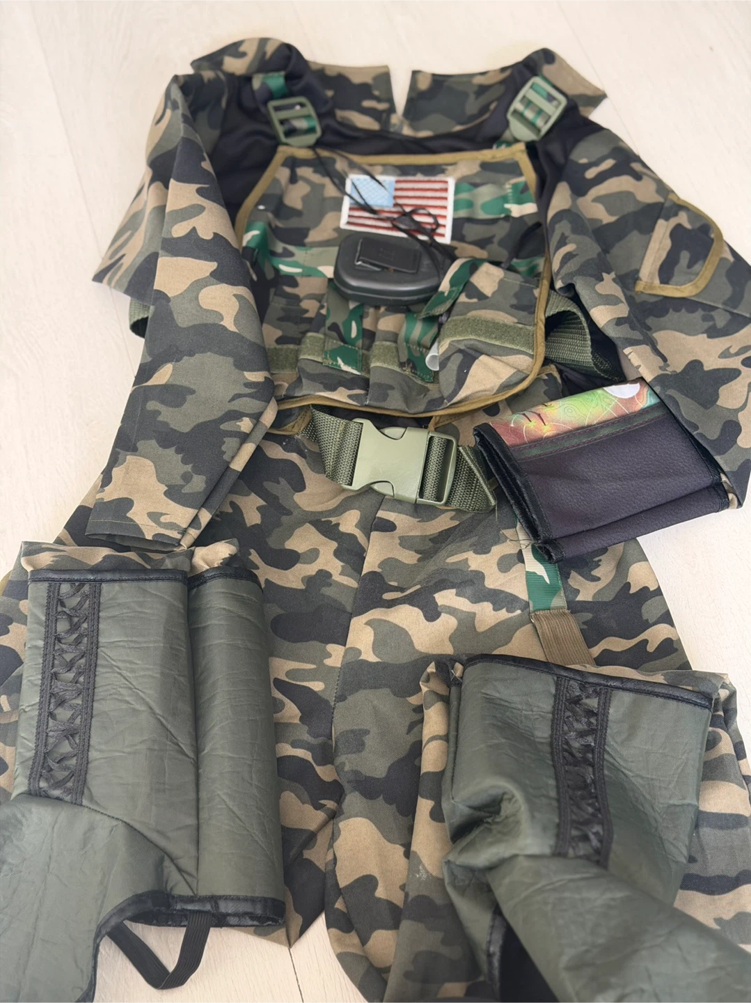 Kids Military Camouflage Costume Set