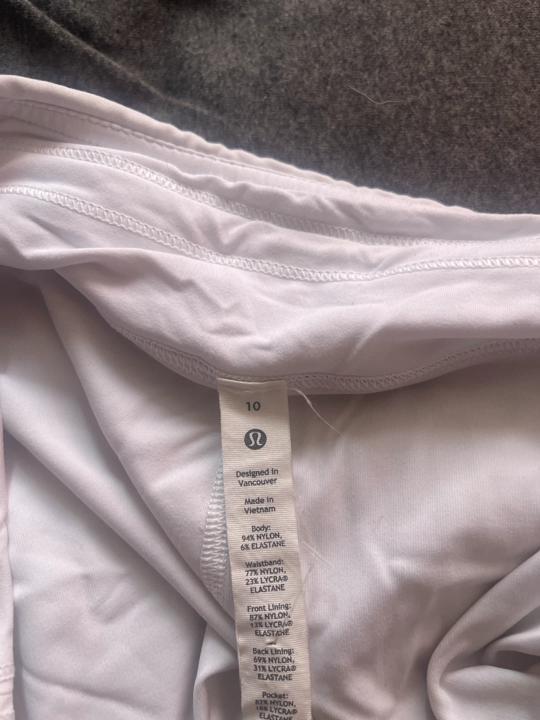 Lululemon Athletic Skirt White Size 10 - photo 3