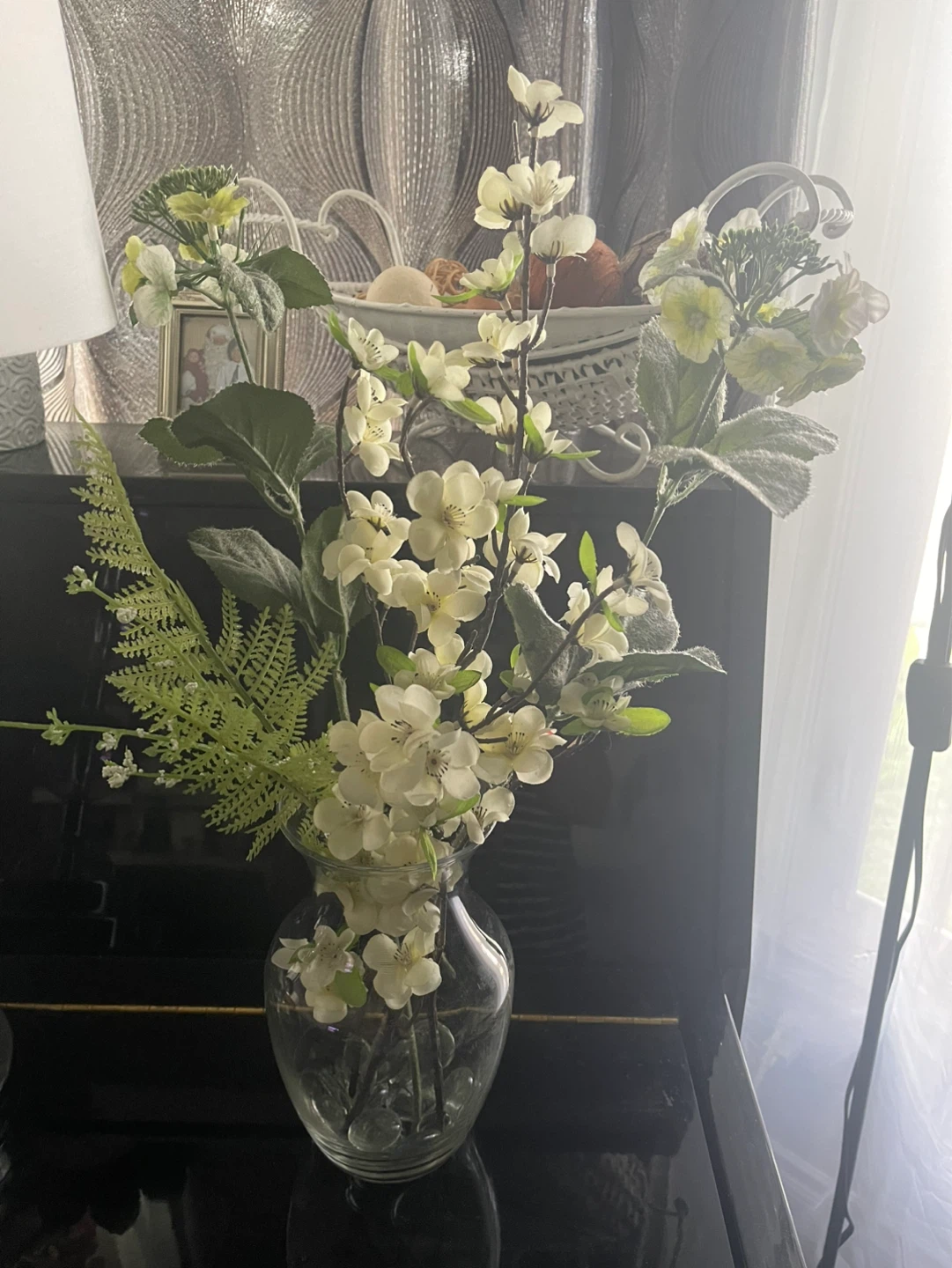 Fake Flowers and Vase - photo 2