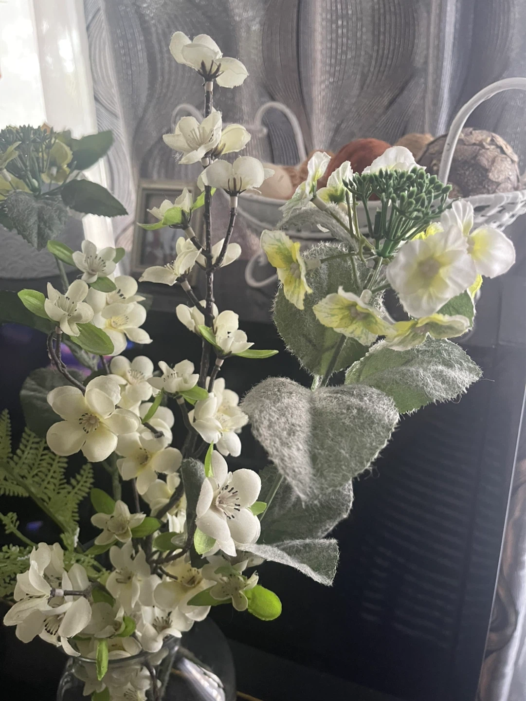 Fake Flowers and Vase