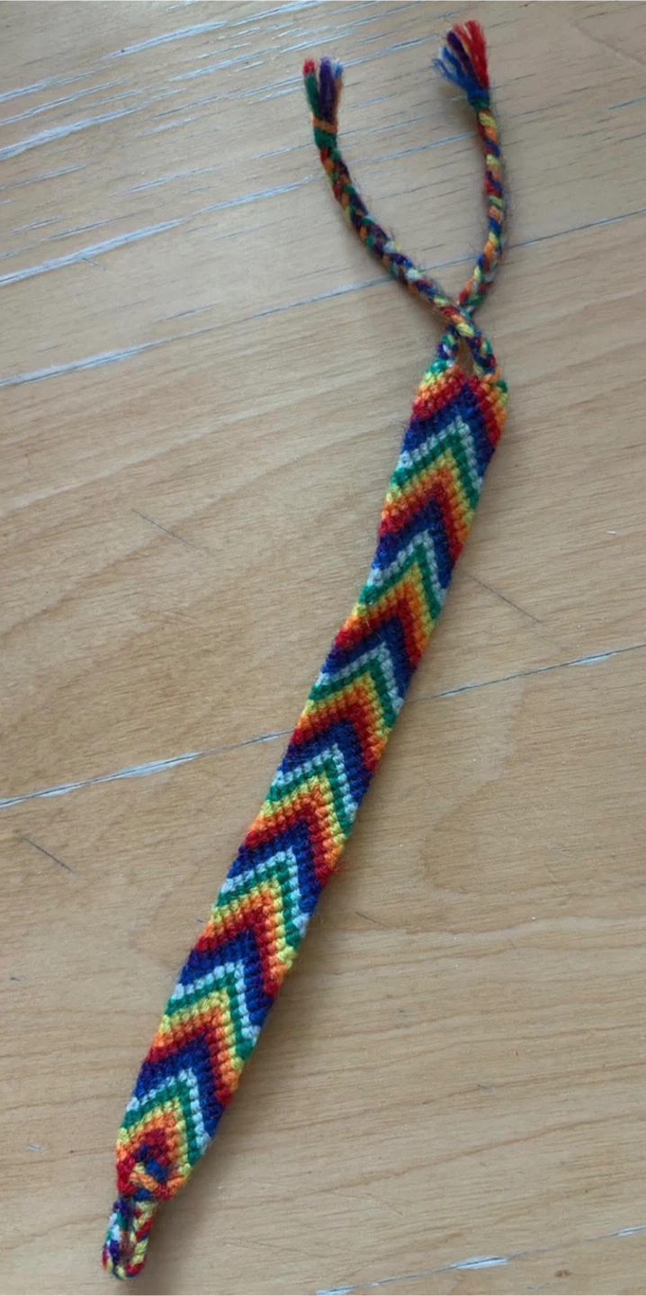 🏈Handmade Rainbow Chevron Friendship Bracelet