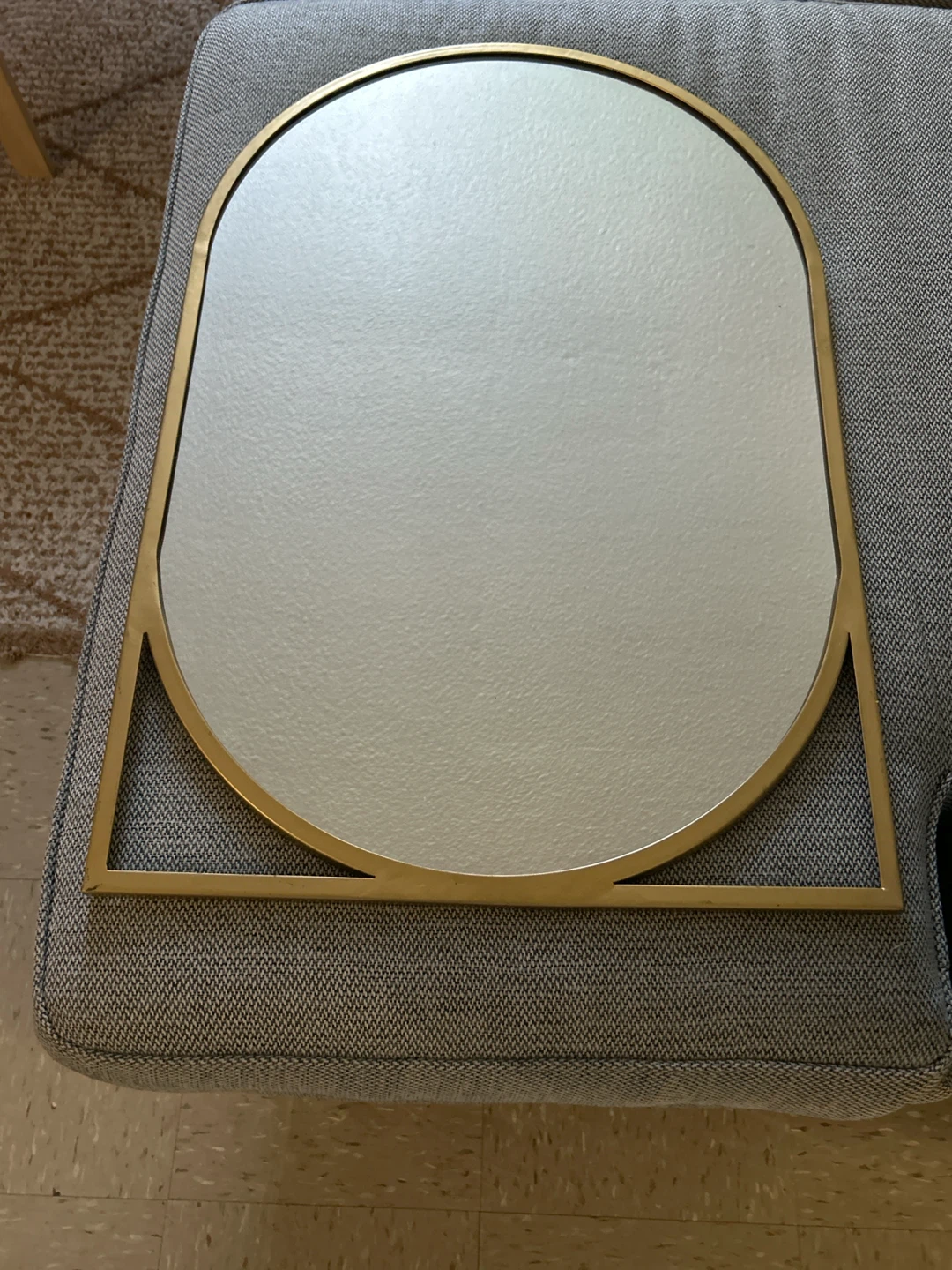 Gold Tone Geometric Wall Mirror 🏈