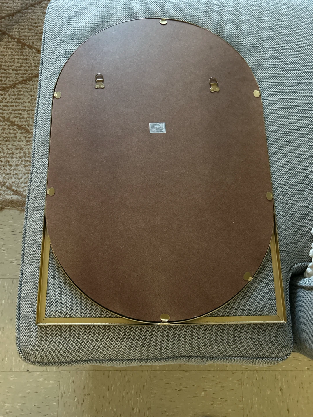 Gold Tone Geometric Wall Mirror 🏈 - photo 2