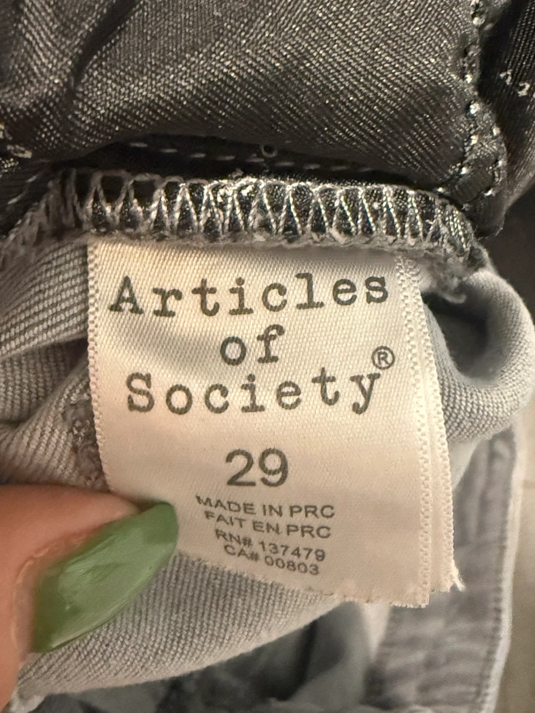 🏈 Articles of Society Gray Jeans - photo 4