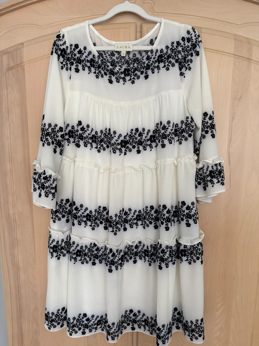 Laura floral print tiered dress