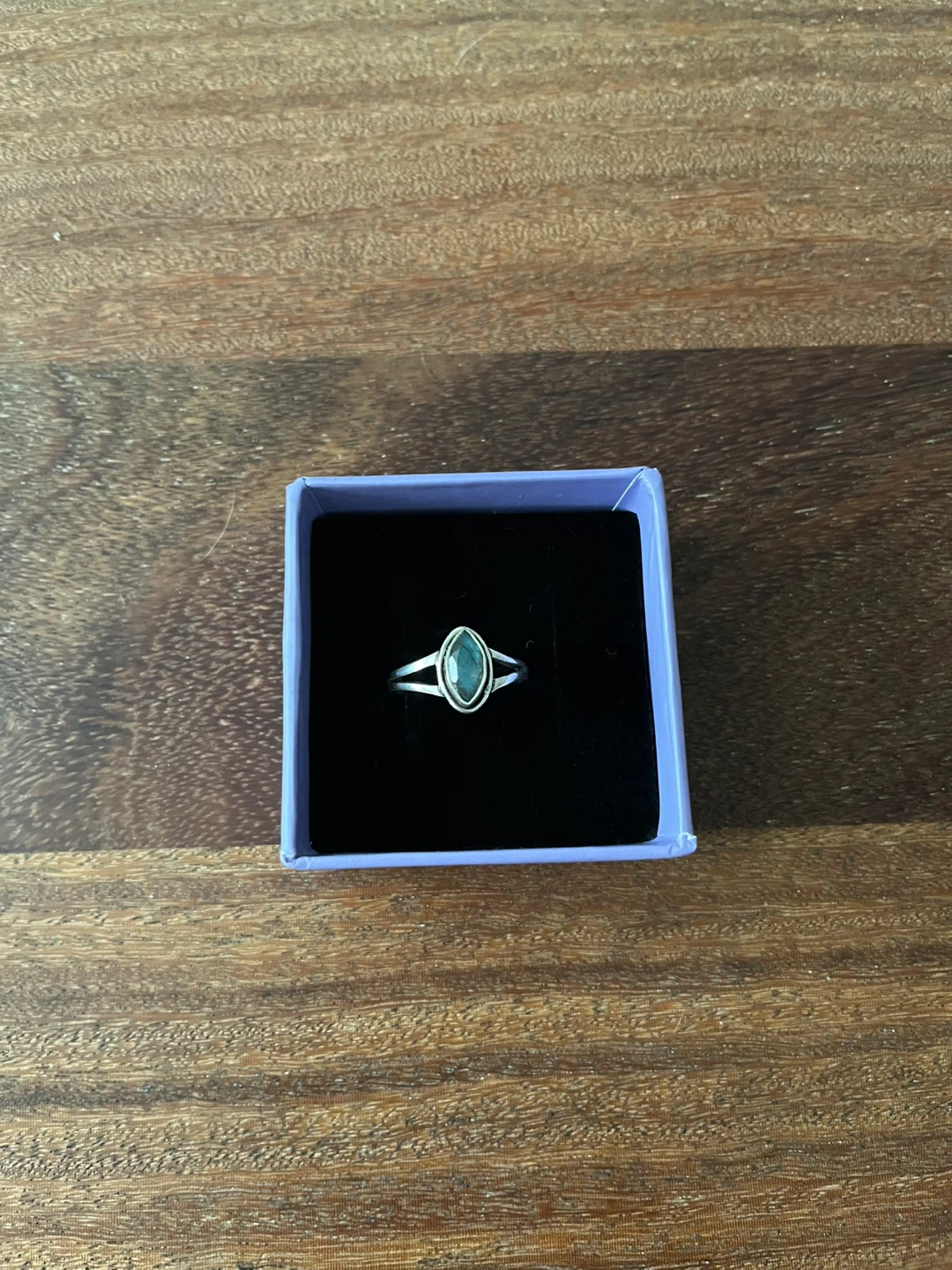 Marquise Labradorite Sterling Silver Ring
