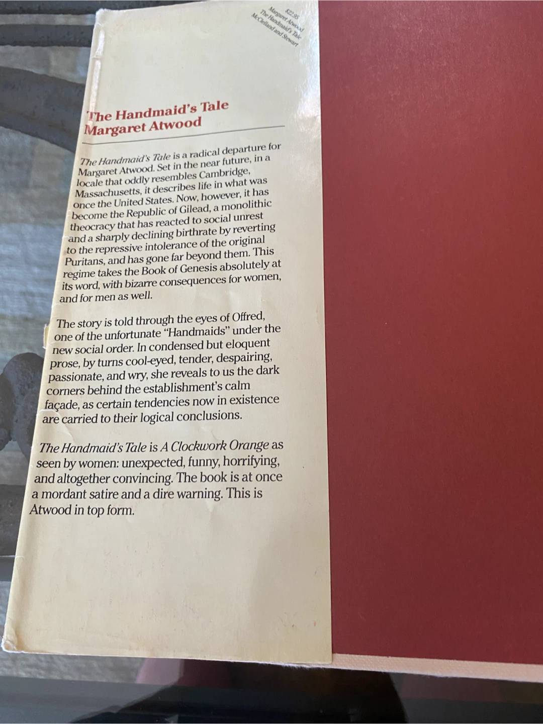 Signed The Handmaid's Tale by Margaret Atwood - photo 2
