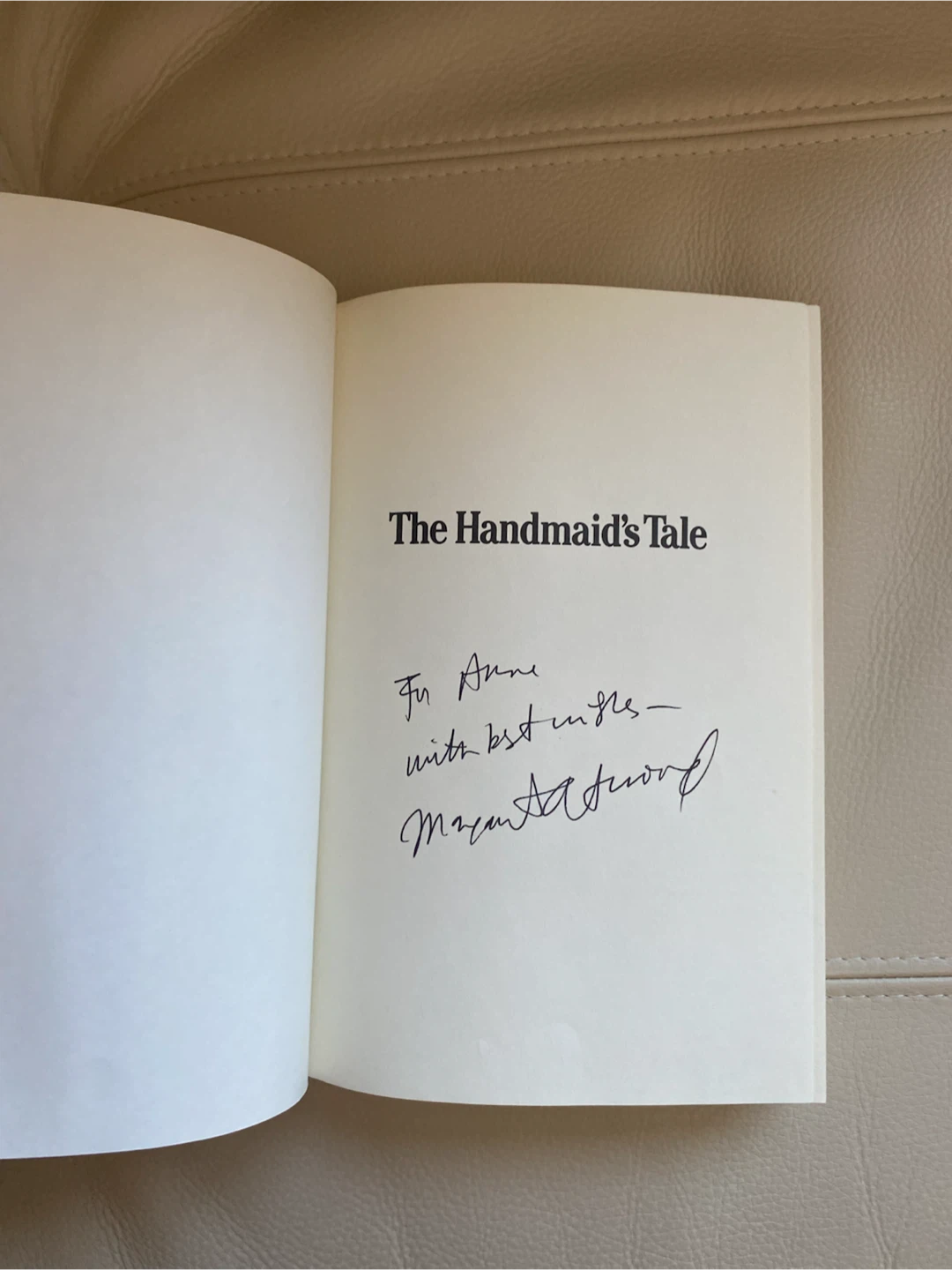 Signed The Handmaid's Tale by Margaret Atwood - photo 5
